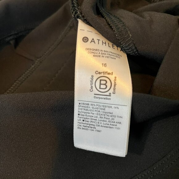 NWOT! Athleta Endless High Rise Pant, Black, Size 16 - Picture 12 of 15
